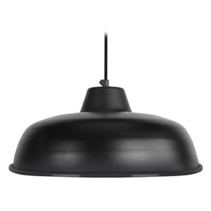 LUSTRE ET SUSPENSION TOSEL Suspension 1 lumière - luminaire intérieur - acier noir - Style inspiration nordique - H75cm L32cm P32cm