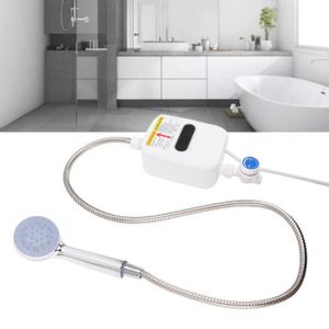 Mini chauffe-eau instantané électrique 3800 W avec écran numérique, chauffe-eau  instantané sans réservoir pour cuisine, salle de bain (blanc) : :  Bricolage