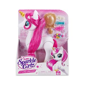 Sparkle Girlz Tête à Coiffer Princesse - Coiffure Fantasy Et Nail Art - Avec Accessoires Cheveux Et Bijoux