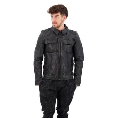 Blouson cuir superdry homme clearance