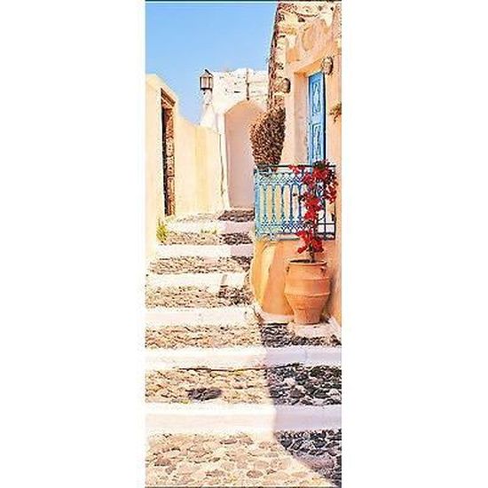 Affiche poster porte déco trompe l'oeil Galets Orchidée réf 711-4 dimensions Affiche poster porte déco trompe l'oeil Galets Orchidée réf 711-4 dimensions