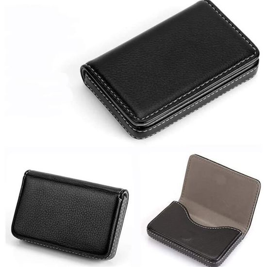 Carnet Porte-cartes De Visite En Cuir PU - Capacité 150 Cartes - Dimensions 13,5x21x3 Cm - Cadeau Professionnel