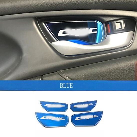 Protection Pour Tableau De Bord Honda Civic 10 (2016-2020) - En Polyester, Antidérapante, Avec Ouvertures - Couleurs De Bordure Au Choix