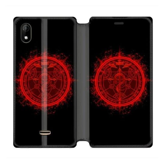 Etui Coque Wiko Y60 Noir En PU Cuir Avec Protection Antichoc Support