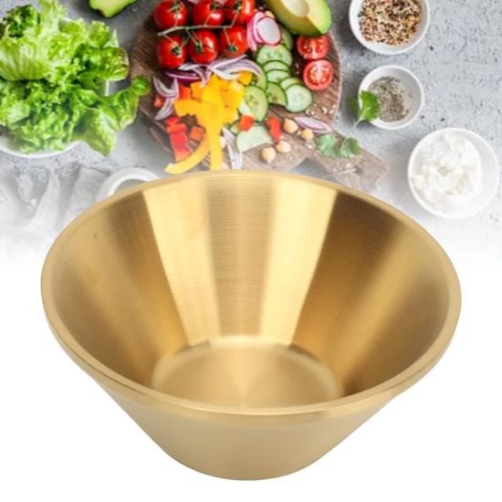 Bol à Mélanger Inox 400 Ml – Antidérapant, Saladier Multifonction Cuisine, Préparation Pâte & Œufs