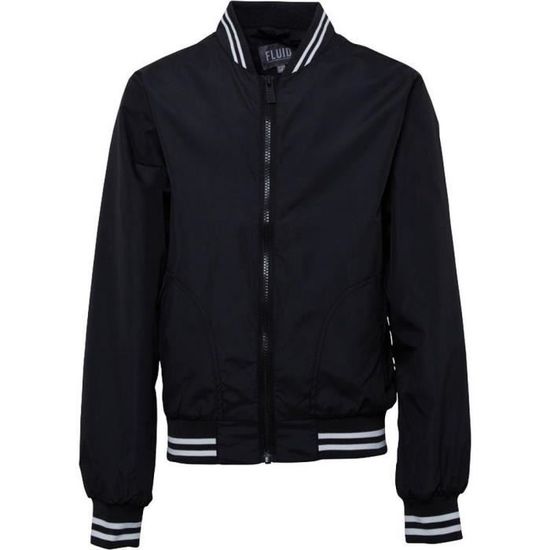 Veste Blouson Anglais Harrington Fluid Noir Garcon
