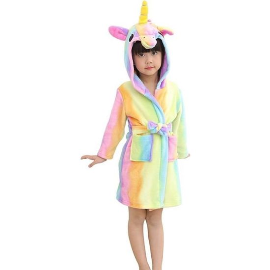 Peignoir de sales bain licorne femme