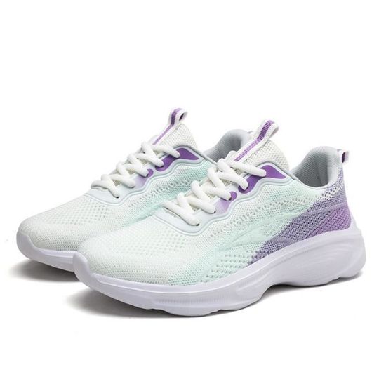 Chaussures De Course Pour Femme Légères Et Respirantes - Sneakers De Marche Confortables - Semelle Antidérapante - Pour Sport Et Quotidien