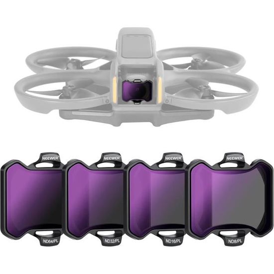 Set De Filtres ND/CPL/UV Pour DJI Mini 5 Pro - Verre Optique HD Multicouche - Pour Photo Et Vidéo Drone - Cadre Plastique, Dimensions 3.4x2.9x1 Cm - 3