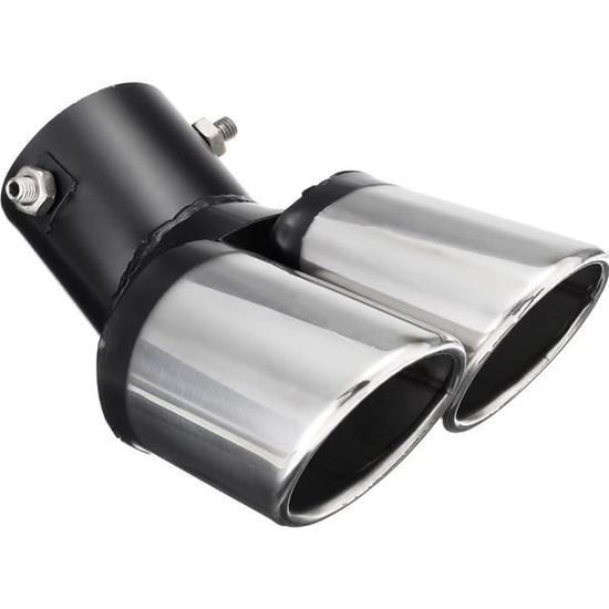 Embout D'échappement Universel En Acier Inoxydable Poli – 116x85mm – Pour Donner Un Look Sportif