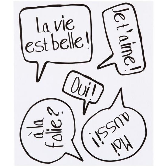 Planche Stickers 5 Bulles Citation La Vie Est Belle Noir Cdiscount Maison Planche Stickers 5 Bulles Citation La Vie Est Belle Noir Cdiscount Maison