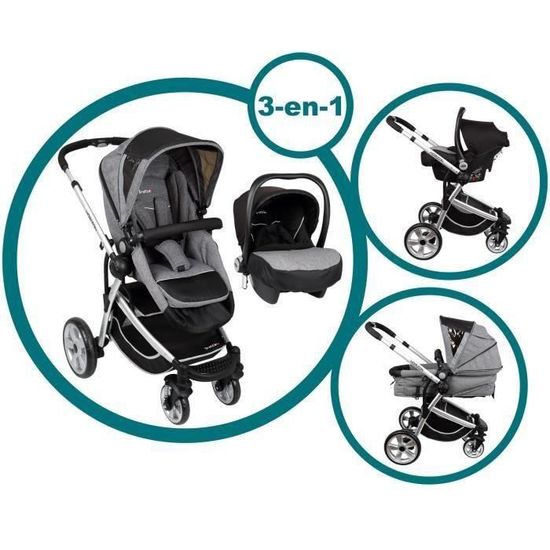TROTTINE Poussette combin e trio Horizon Geneva D s la naissance
