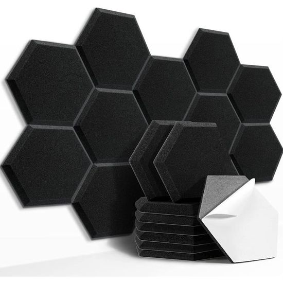 Mousse Anti Bruit Mousse Acoustique Pyramiden 100 X 200 X 8 Cm GMP Tech Beauty Of Sound - Isolation En Mousse Pour Mousse Insonorisante