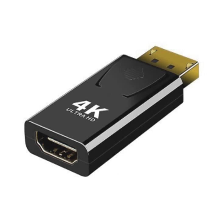 Adaptateur DisplayPort Vers HDMI 8K60Hz / 4K120Hz - Compatible PC, Projecteurs Et Téléviseurs Pour Gaming Et Cinéma
