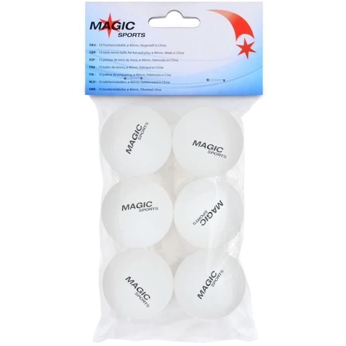 Lot de 6 balles de tennis de table