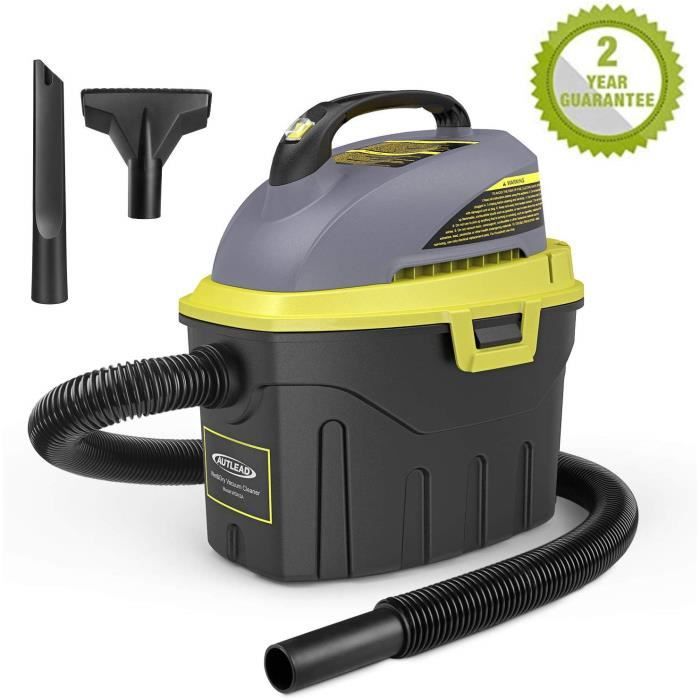 Aspirateur sans sac 12L 3en1 Liquide solide et fonction souffleur soufflage de feuille jardin terasse cordon 5m long fil pro voiture