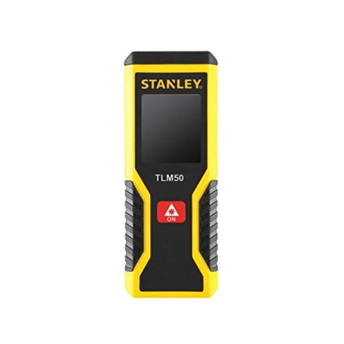 Stanley STHT1-77409 TLm50 Télémètre mESURE LASER - PORTÉE de 15m - PRÉCISION : +/-3mm - 2 FONCTIONS mesure Directes et en Continu -