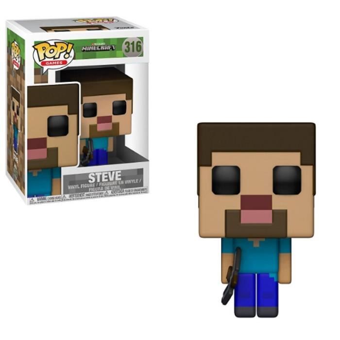 FUNKO POP figurine Minecraft-CREEPER STEVE en diamant armure Action Collection modèle jouets pour enfants cadeau de noël