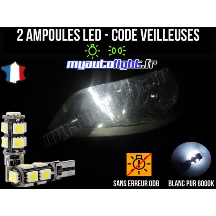 Pack veilleuses à led blanc xenon pour RENAULT CLIO 3
