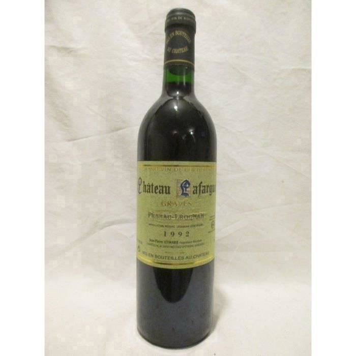 graves château lafargue rouge 1992 - bordeaux france
