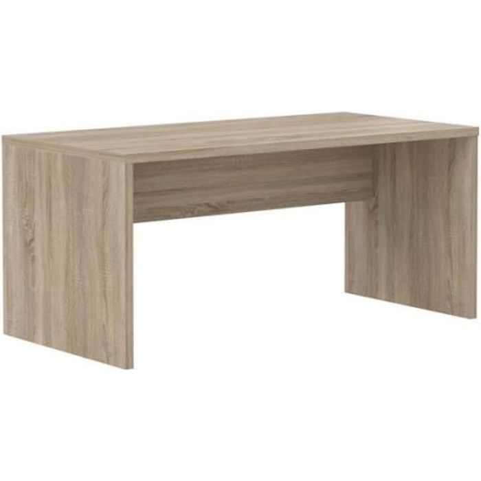 Bureau 160 cm aspect chêne clair - collection OPIO