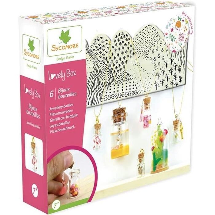 Loisirs Créatifs Kit de loisir créatif enfant - Bijoux bouteilles - 6 projets - DIY - Lovely Box Collector - Dès 7 ans - 643
