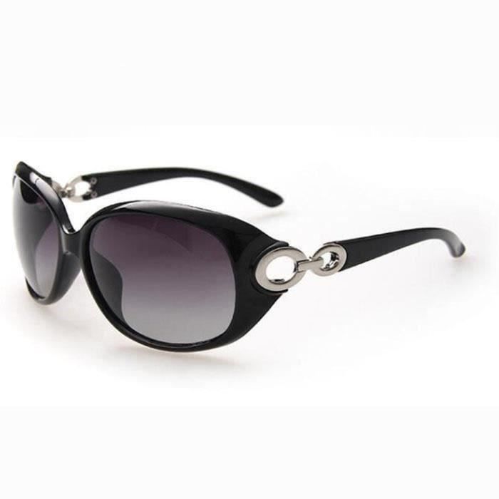 SHARPHY Lunettes de soleil Femme - Polarisées - Noir