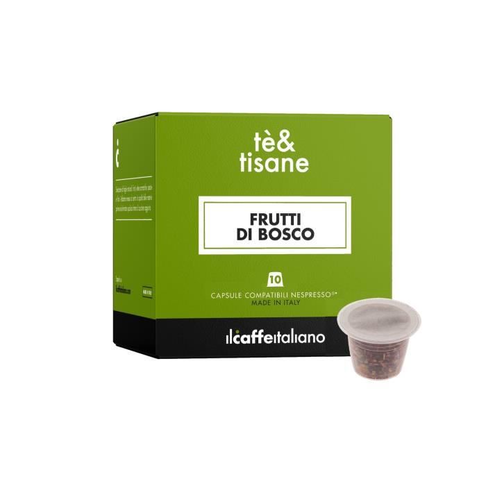 50 Capsules de Tisane fruits rouges compatibles avec machines Nespresso - Nespresso 50 x Dosettes - Il Caffè Italiano