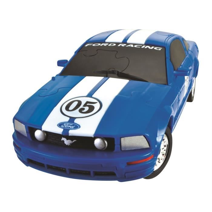 Eureka 3D Puzzle Car - Ford Mustang FR500C - 1:32 - Blue***