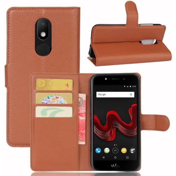 Coque Housse pour Wiko Wim Lite Portefeuille Ultra Slim Antichoc PU Cuir Carte de Crédit Fentes Cover Portable Couvrir Couverture