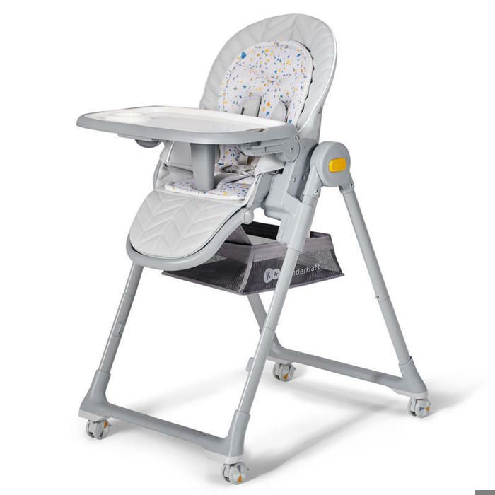 Kinderkraft LASTREE Transat et chaise haute 2 en 1 - Gris