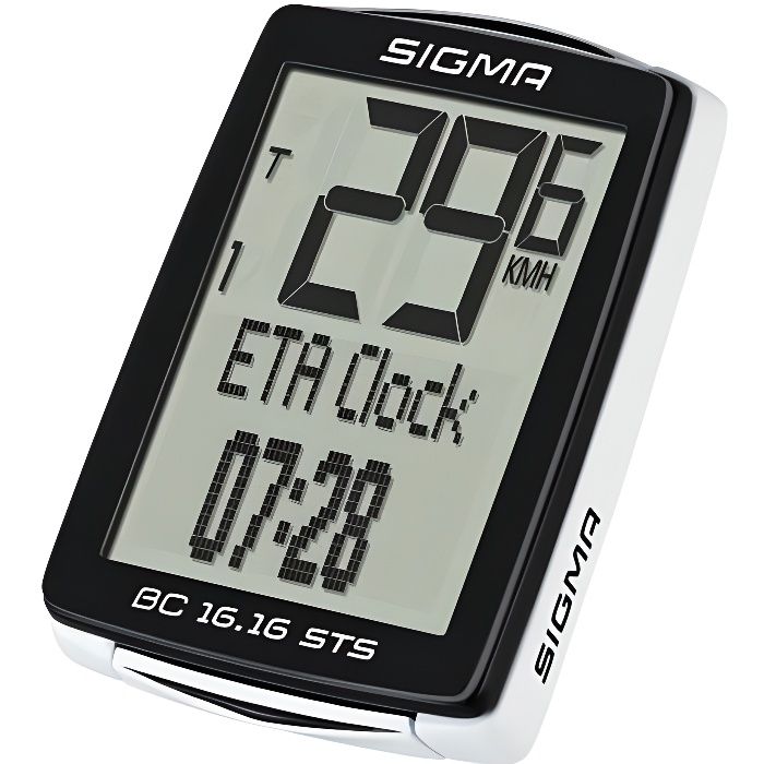 Sigma Ordinateur de vélo BC 16.16 STS Noir
