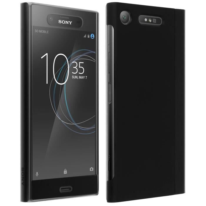Etui Xperia XZ1 Housse folio Style Cover Touch d'origine Sony - Noir