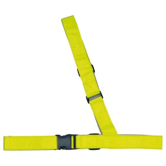 Sangle d épaule de sécurité jaune fluo pour velo
