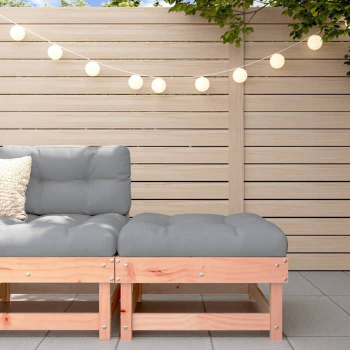 vidaXL Repose-pied de Jardin Siège avec Cadre en Bois Table Basse Tabouret de Terrasse Patio Balcon Extérieur Bois 825385