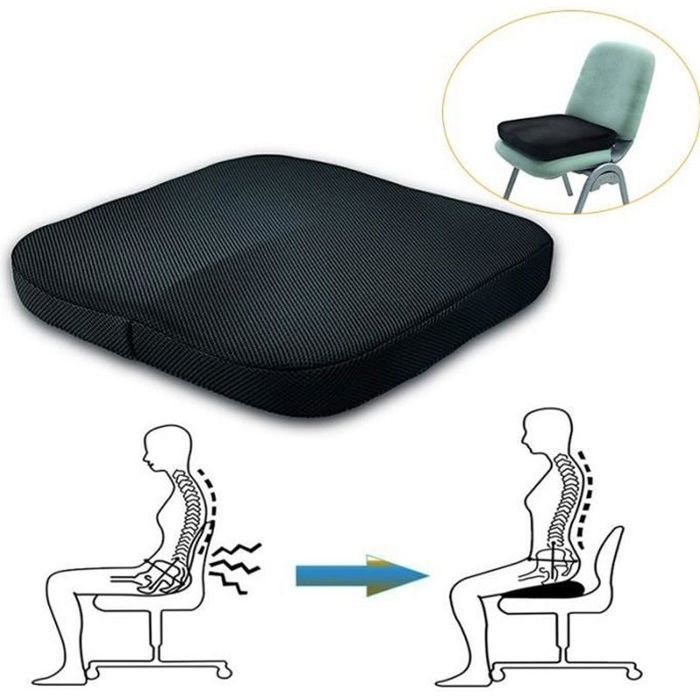 Coussin Assise Confort Venteo - Pour Chaise, Canapé, Voiture - Rembourrage Confortable
