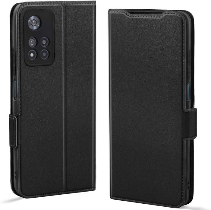 Étui Portefeuille En Cuir PU Pour Xiaomi 11i HyperCharge | Rabat Magnétique, Porte-Cartes Et Support Intégré - Rouge - 6