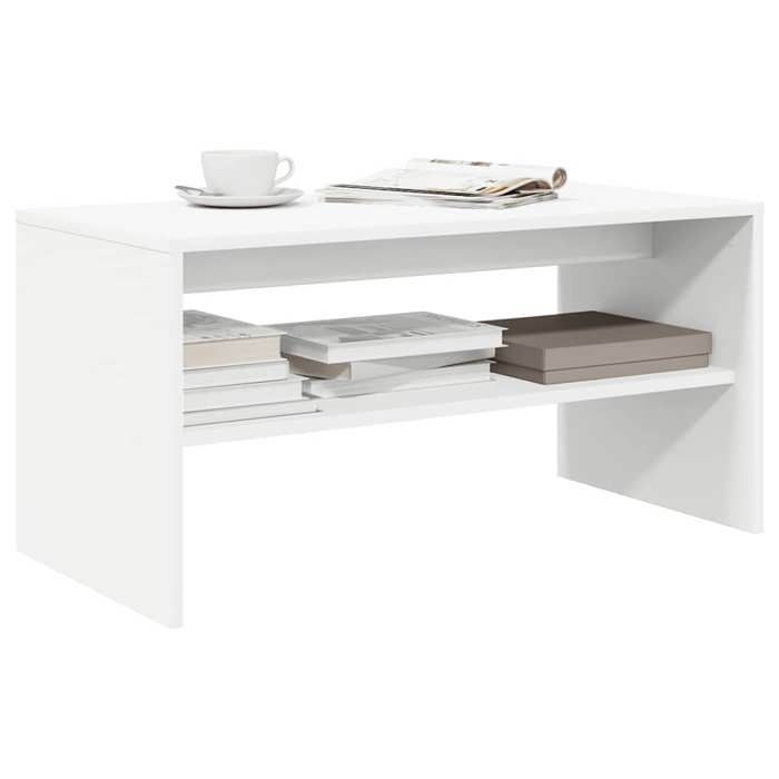 vidaXL Meuble TV Blanc 80 x 40 x 40 cm Aggloméré unité TV console TV banc TV meuble de télévision meuble multimédia 859109