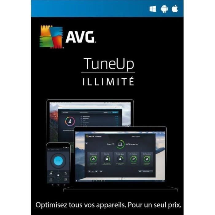 Logiciel – MYSOFT – AVG TuneUp 2022 – Appareils illimités – Abonnement 2 ans – Téléchargement