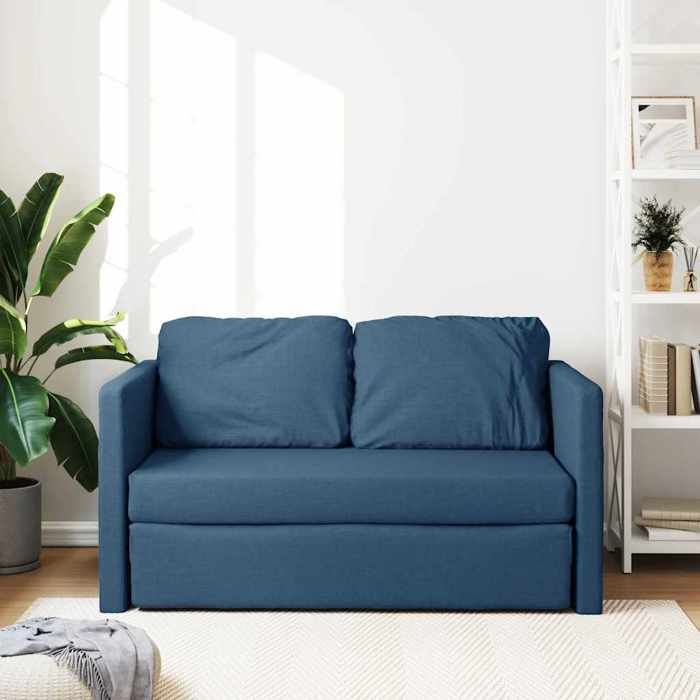 Remise CLIC-CLACCanapé Lit Convertible 2 Places 2 en 1 bleu 112 x 174 x 55 cm tissu JILIMAISON2025 61508834