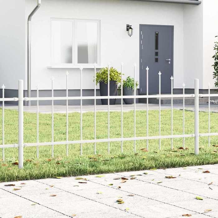 Vidaxl Clôture de jardin WOERDEN 3 pc 170 x 115 cm Blanc