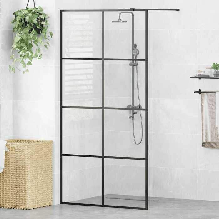 Paroi de douche vidaXL Verre ESG 100x195 cm