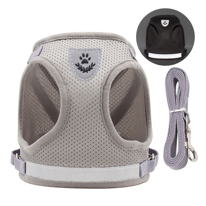 Meilleurs prix pour Harnais réglable pour chat avec sangle réfléchissante coupe confortable pour animal de compagnie