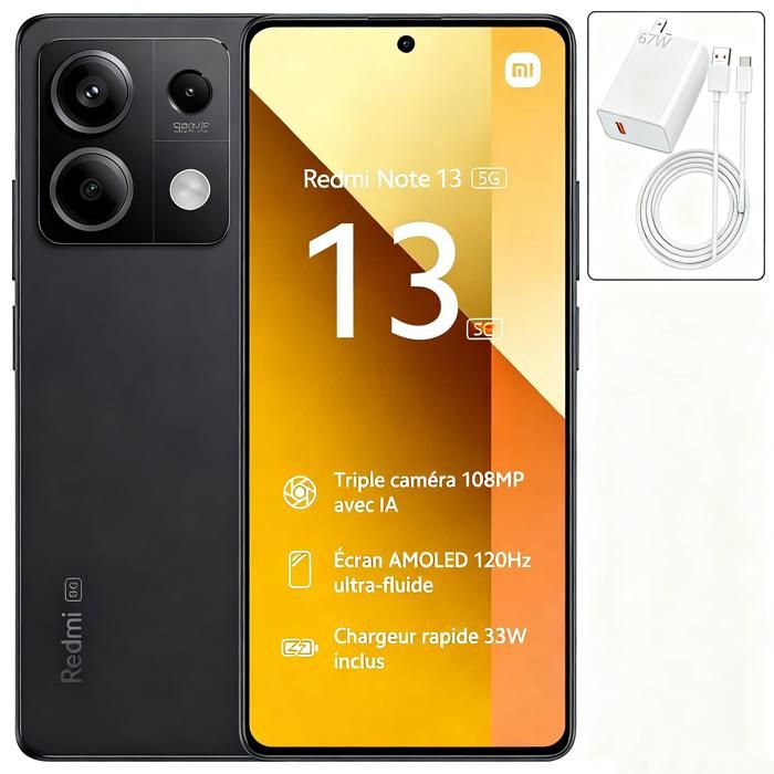 Xiaomi Redmi Note 13 5G+kit de recharge - vue 2