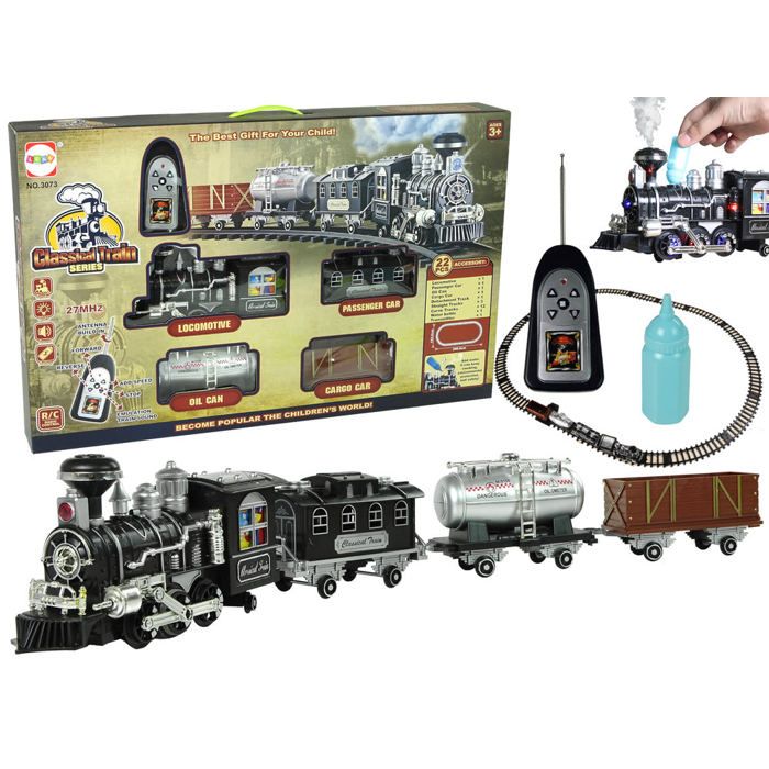 Grand Train Télécommandé Avec Voie Son Lumière Fumée 2065x1535 Cm