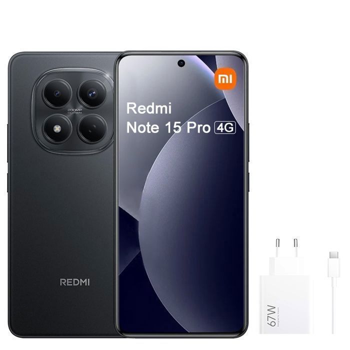 Xiaomi Redmi Note 15 Pro 4G 12Go RAM ROM Avec Original Chargeur Xiaomi