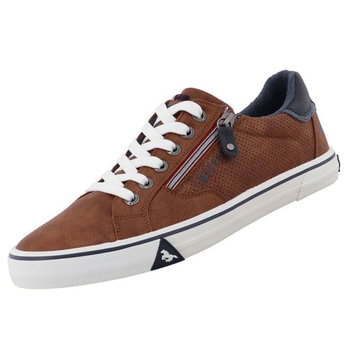 MUSTANG Baskets pour Homme 26M0211004-brown Marron MUSTANG Baskets pour Homme 26M0211004-brown Marron