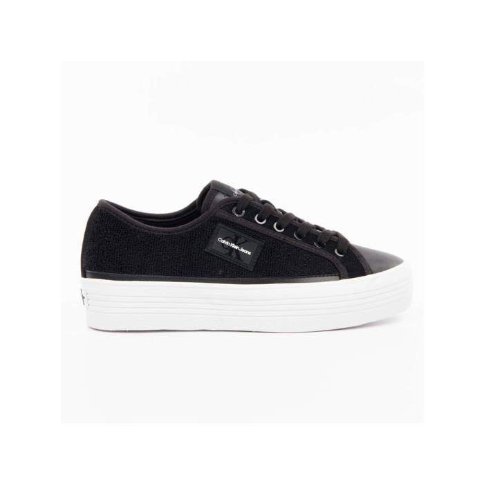 Basket Calvin Klein Femme Authentic Noir Synthétique Basket Calvin Klein Femme Authentic Noir Synthétique