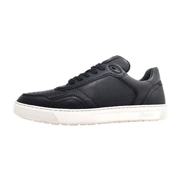 Hommes Sioux chaussure à lacets sportive Tedroso-704 Textile Lacets Plat - noir/blanc 704