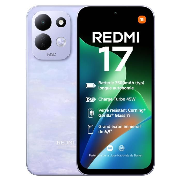 Redmi 17 Smartphone 4G 4Go + 128Go Violet